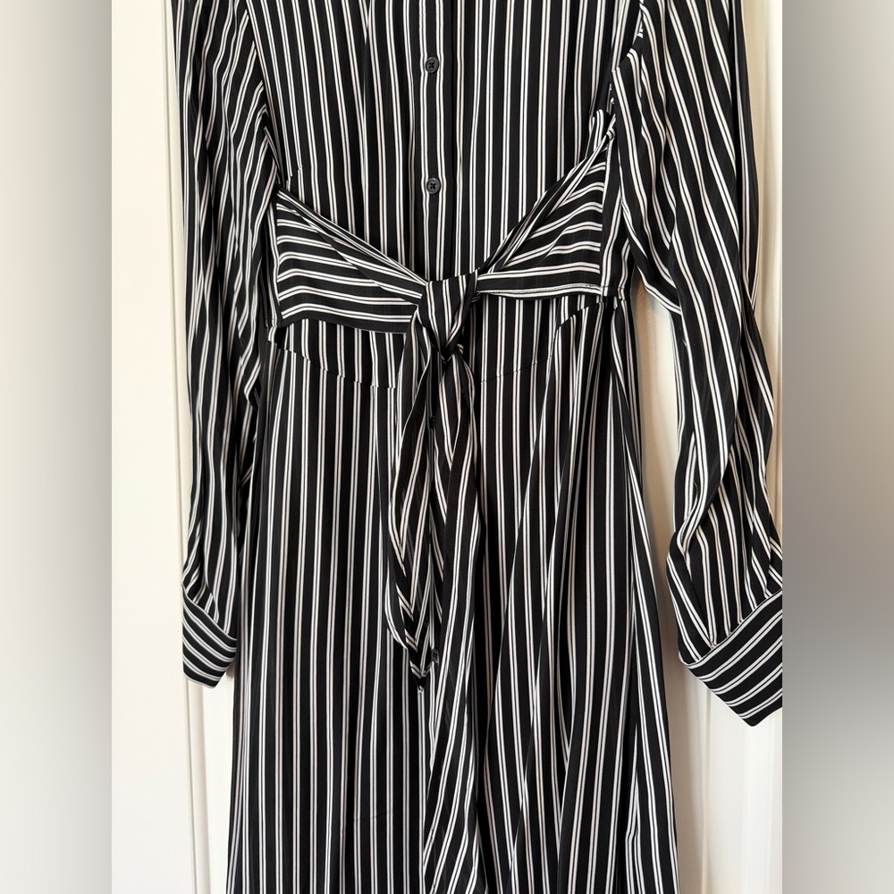 NWOT Michael Kors silk blend striped maxi dress - Picture 10 of 16